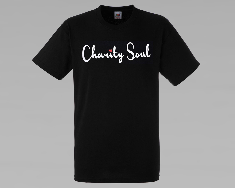 Charity Soul Cotton T-Shirt - Black